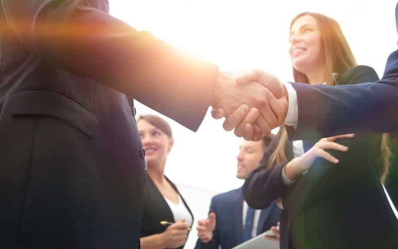 Business handshake