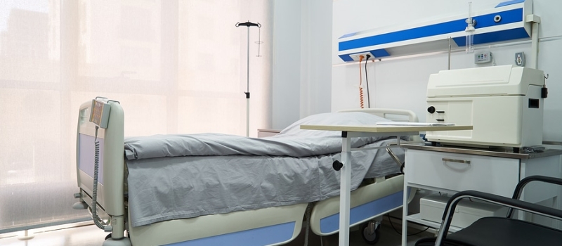 Empty Bed On Hospital Ward